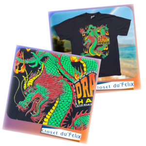 '92 Dragon Hawaii shirt designed by Cindy