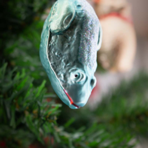 The Frog, Toad, Vintage Old World Glass Christmas Ornament