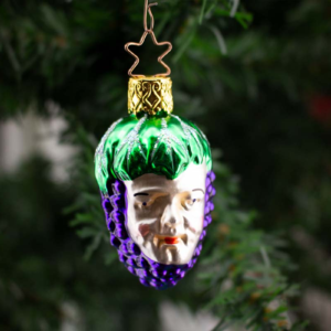 Bacchus, God of Wine,Vintage Old World Glass Christmas Ornament
