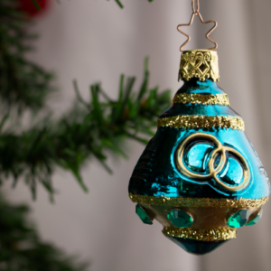 Friendship 7,Space Ship,Wedding Bell, Vintage Old World Glass Christmas Ornament