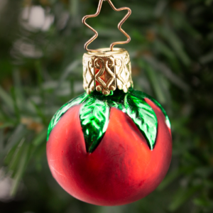 Little Tomato, Vintage Old World Glass Christmas Ornament