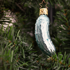 Medium Pickle, Vintage Old World Christmas Glass Ornament