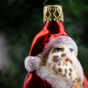 Chimney Santa, Old World Christmas Glass Ornament.