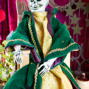 Green Robe, Skeleton Character Doll